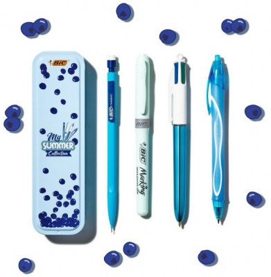 Instrumente de scris Summer Metal Box 4 buc/set Bic 