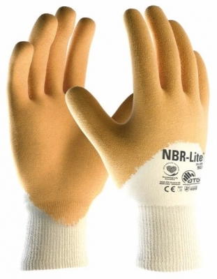 Manusi de protectie NBR Lite 24-985, portocaliu, bumbac