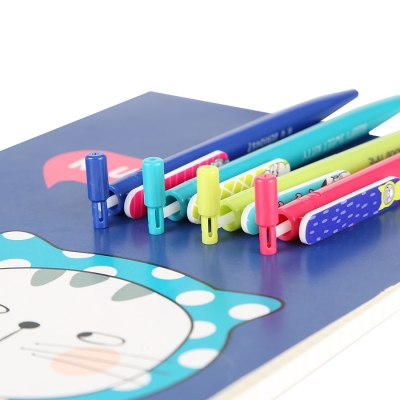 Pix retractabil, So many cats, albastru, 0.7mm, 40 buc/display M&G