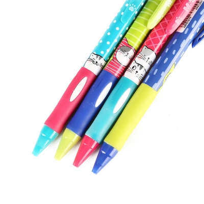 Pix retractabil, So many cats, albastru, 0.5mm, 50 buc/display M&G 