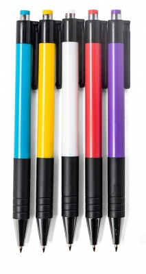 Pix retractabil cu bila, culoare scriere albastru, 0.7mm, M&G 