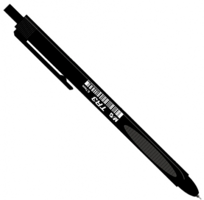 Pix cu bila, semi-gel cu scriere neteda, negru, 0.7mm, M&G