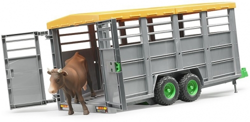 Jucarie Remorca pentru animale cu o vita Bruder