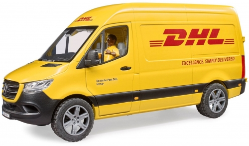 Jucarie Sprinter DHL Mercedes Benz cu sofer Bruder