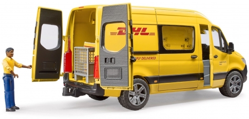 Jucarie Sprinter DHL Mercedes Benz cu sofer Bruder