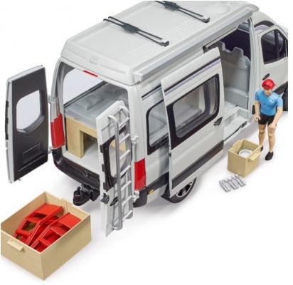 Jucarie Sprinter camping Mercedes Benz cu sofer Bruder