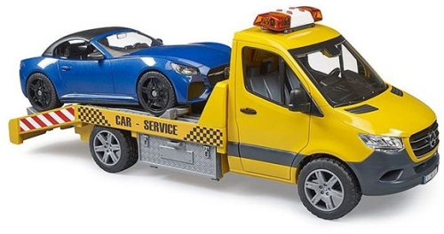 Vehicul de tractare, Mercedes Benz, cu sirena si masina