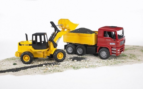 Set de joaca Camion MAN TGA si Incarcator articulat FR 130 Bruder