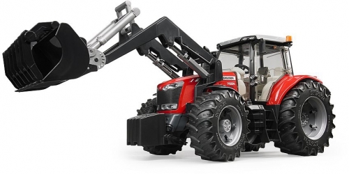 Jucarie Tractor Massey Ferguson 7624 cu incarcator frontal Bruder