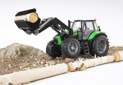 Jucarie Tractor Deutz Agrotron X720 cu incarcator frontal Bruder