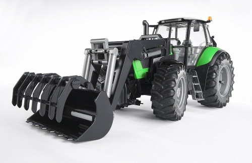Jucarie Tractor Deutz Agrotron X720 cu incarcator frontal Bruder