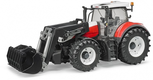 Jucarie Tractor Steyr 6300 Terrus CVT cu incarcator frontal Bruder