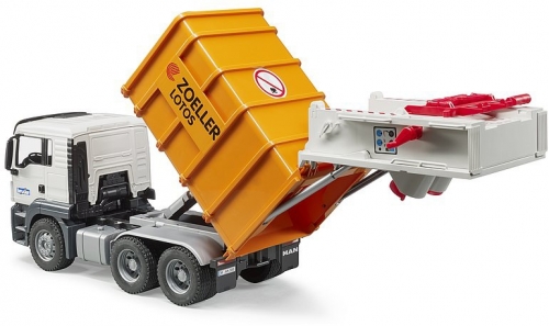 Jucarie Camion de gunoi MAN TGS cu incarcare in spate Bruder