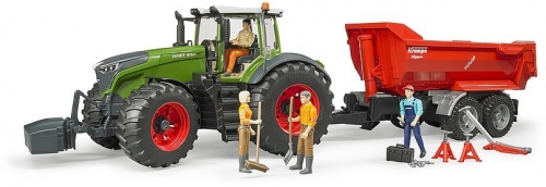 Jucarie Tractor Fendt 1050 Vario cu mecanic si echipament Bruder