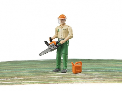Jucarie Figurina muncitor forestier cu accesorii Bruder