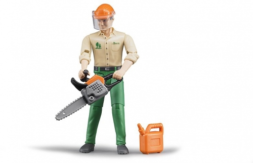 Jucarie Figurina muncitor forestier cu accesorii Bruder