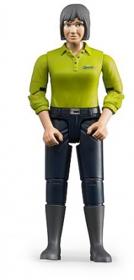 Jucarie Figurina femeie cu pantaloni albastru inchis Bruder