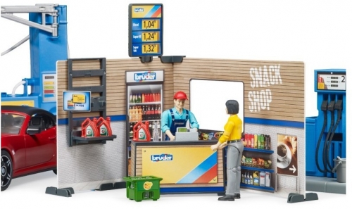 Set de joaca Benzinarie si spalatorie Bruder
