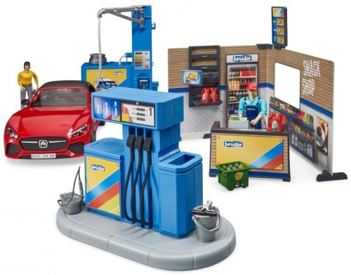 Set de joaca Benzinarie si spalatorie Bruder