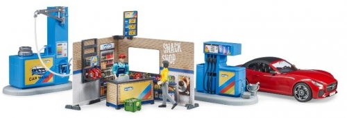 Set de joaca Benzinarie si spalatorie Bruder