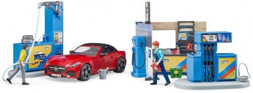 Set de joaca Benzinarie si spalatorie Bruder