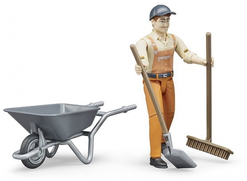 Jucarie Figurina muncitor municipal Bruder