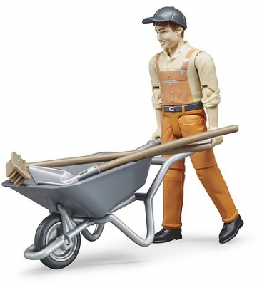 Jucarie Figurina muncitor municipal Bruder