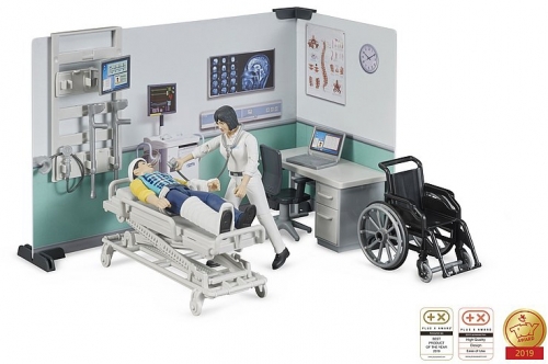 Set de joaca Camera de spital cu pacient Bruder