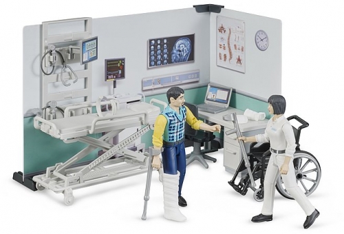 Set de joaca Camera de spital cu pacient Bruder