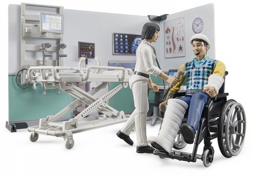 Set de joaca Camera de spital cu pacient Bruder