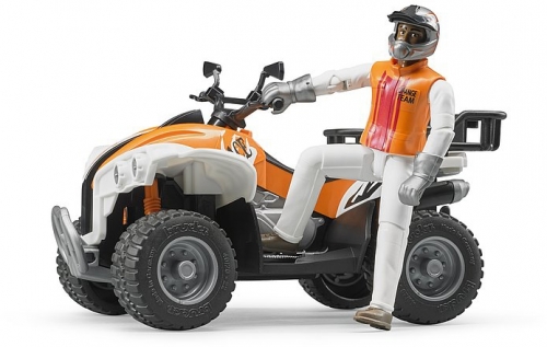 Set de joaca ATV cu sofer Bruder 