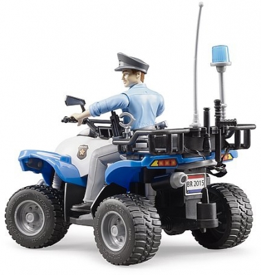 Set de joaca ATV de politie cu politist Bruder 