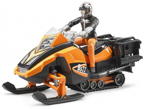 Set de joaca Snowmobil cu sofer si accesorii Bruder