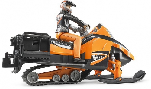 Set de joaca Snowmobil cu sofer si accesorii Bruder