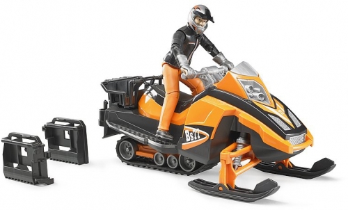 Set de joaca Snowmobil cu sofer si accesorii Bruder