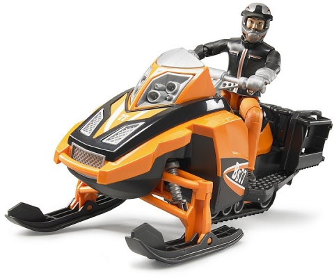 Set de joaca Snowmobil cu sofer si accesorii Bruder
