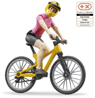 Set de joaca Figurina ciclista cu bicicleta de munte Bruder