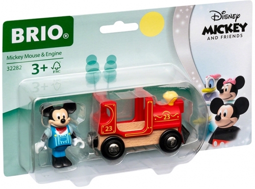 Mickey Mouse cu locomotiva BRIO