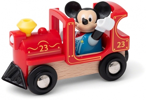 Mickey Mouse cu locomotiva BRIO