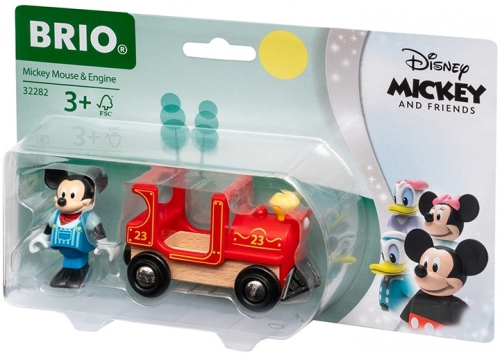 Mickey Mouse cu locomotiva BRIO