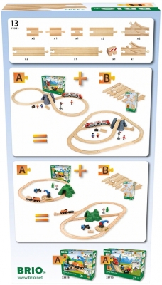 Set de joaca Sine de tren pentru incepatori BRIO