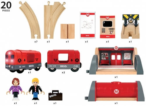Brio - Set Metrou Pe Sine