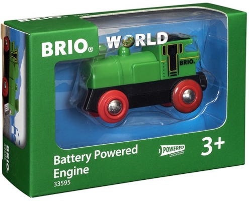 Locomotiva mica verde cu baterii BRIO