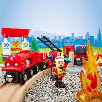 Set de joaca Tren pompieri BRIO