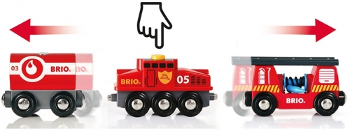 Tren de pompieri BRIO