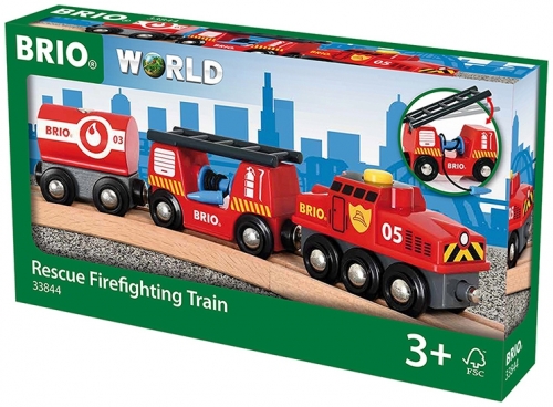 Tren de pompieri BRIO