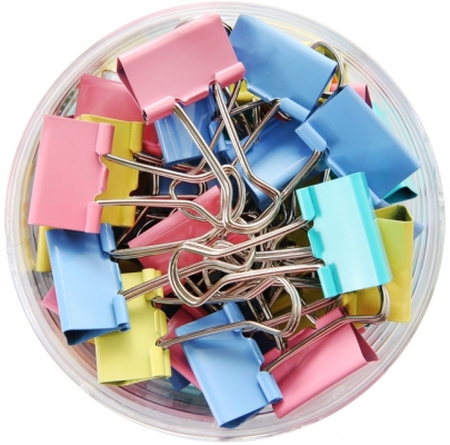 Clips colorat 15mm, 60 bucati/cutie M&G