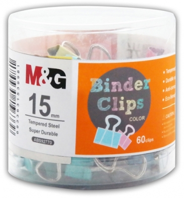Clips colorat 15mm, 60 bucati/cutie M&G