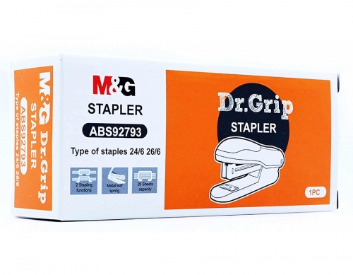 Capsator clasic 24/6, cu grip confortabil de cauciuc, MGS-13, diverse culori, M&G