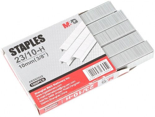 Capse heavy duty 23/10, 1000 bucati/cutie M&G